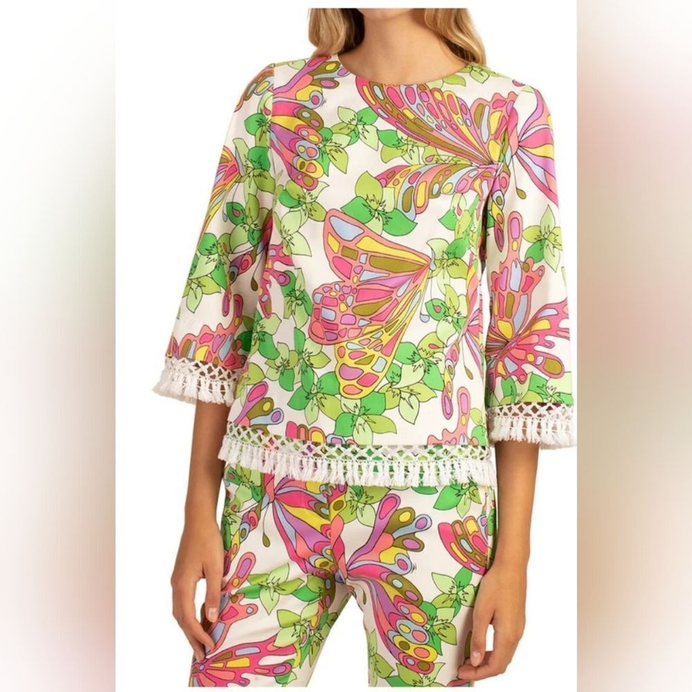 Trina Turk Sprig Top size 8